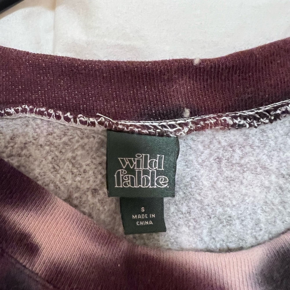 Target purple tie dye sweatshirt